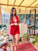NUISETTE COTON ROUGE